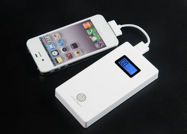 Color blanco del LCD del banco recargable del poder, batería del externo del banco del poder 5000mah
