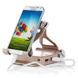 cargador portátil del banco de la alimentación por USB de la batería del tenedor del soporte 10400mAh para el teléfono móvil