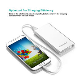 Salida de carga rápida del Samsung Galaxy del banco compacto blanco 5000MAH 5v 1A de la alimentación por USB