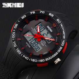 Reloj análogo-digital del estudiante, relojes al aire libre de la hora de los hombres de caso de los 52MM