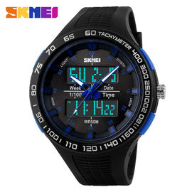 Reloj análogo-digital profundamente impermeable original de la correa los 50M de la PU para el amante del deporte de la aptitud