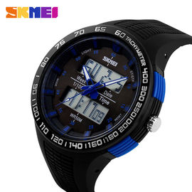 Reloj análogo-digital profundamente impermeable original de la correa los 50M de la PU para el amante del deporte de la aptitud