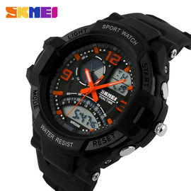 Reloj de Digitaces multifuncional para hombre, reloj análogo del cuarzo del deporte del cronógrafo del LCD