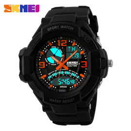 Reloj de Digitaces multifuncional para hombre, reloj análogo del cuarzo del deporte del cronógrafo del LCD