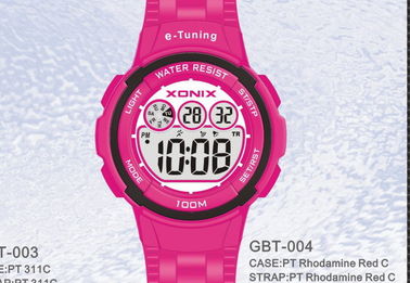 Uno mismo deportivo redondo impermeable que calibra los relojes de Digitaces para las mujeres