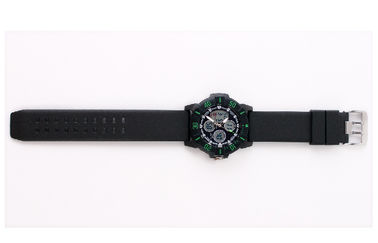 Reloj análogo-digital de la atmósfera del contraluz unisex 5 del EL del ocio con el bisel giratorio