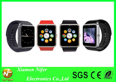 Teléfono elegante de plata del reloj de la pulsera de la muñeca negra de Bluetooth del oro o del metal para el regalo de la promoción