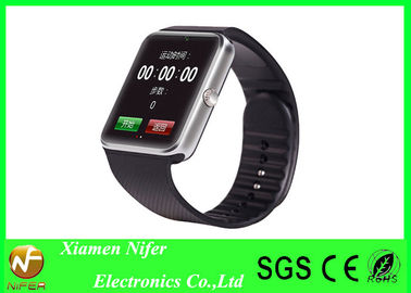 Teléfono elegante de plata del reloj de la pulsera de la muñeca negra de Bluetooth del oro o del metal para el regalo de la promoción