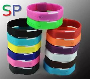 Reloj unisex impermeable de la pulsera del silicón del deporte, reloj llevado de la pantalla táctil de Digitaces