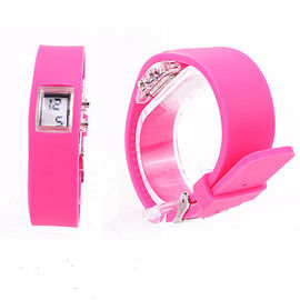Reloj delgado Japón Movt, reloj del LED Digital del chicle de la pulsera del silicón