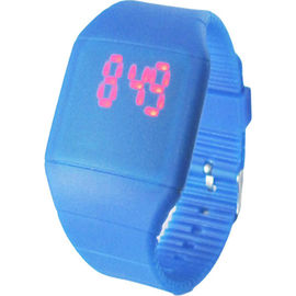 Reloj de la cara de espejo de la pantalla táctil del silicón de Vogue LED Digital para el estudiante de la escuela