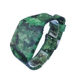 No- se descoloran 3D los relojes de Digitaces de los hombres de la impresión LED con el modelo, reloj militar del LED