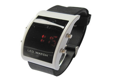 Pantalla táctil grande del reloj de los hombres LED Digital de la cara de la moda con las luces LED rojas