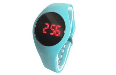 Cronógrafo rosado del reloj de las muchachas Niza LED Digital con la hebilla de la PU