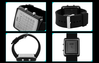 Reloj de Digitaces del contraluz del EL del LED, relojes del espejo del dial de la calculadora
