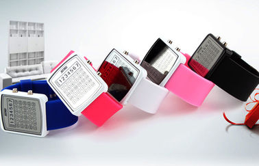 Reloj de Digitaces del contraluz del EL del LED, relojes del espejo del dial de la calculadora