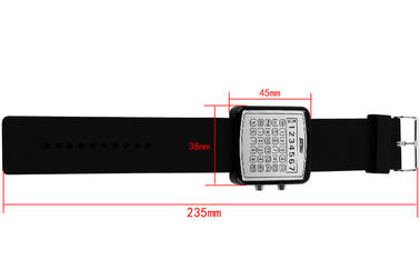 Reloj de Digitaces del contraluz del EL del LED, relojes del espejo del dial de la calculadora