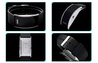Reloj unisex del LED Digital, reloj electrónico resistente de agua