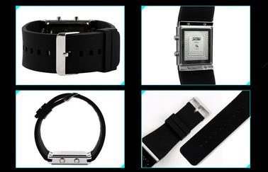 Reloj de las muchachas LED Digital, relojes electrónicos de la correa azul del silicón