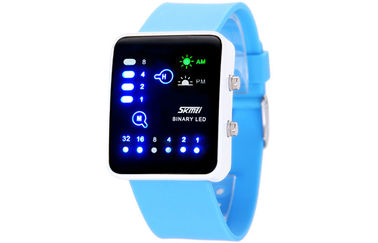 Reloj de señora Shockproof LED Digital, reloj binario antimagnético