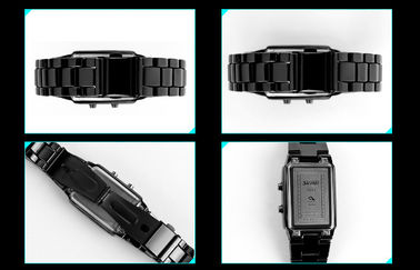 El reloj unisex de 3D LED modificó el reloj negro de Digitaces para requisitos particulares de la aleación
