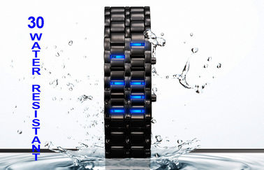 Reloj resistente de agua LED Digital, reloj del samurai del hierro del hombre