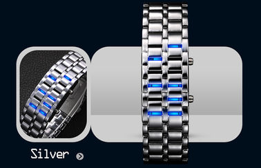 Reloj resistente de agua LED Digital, reloj del samurai del hierro del hombre