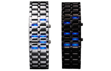 Reloj resistente de agua LED Digital, reloj del samurai del hierro del hombre