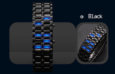 Reloj resistente de agua LED Digital, reloj del samurai del hierro del hombre