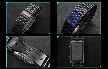 Reloj resistente de agua LED Digital, reloj del samurai del hierro del hombre