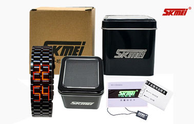 Reloj de la lava LED del samurai del hierro del hombre de Skmei, reloj del LED Digital