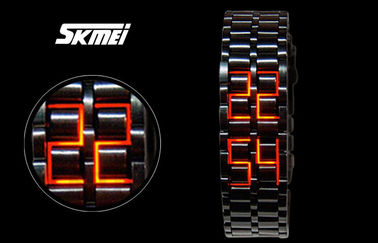 Reloj de la lava LED del samurai del hierro del hombre de Skmei, reloj del LED Digital