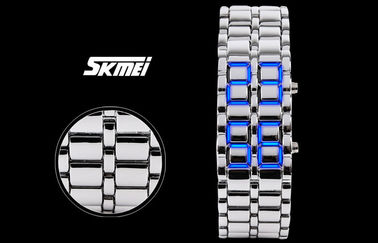 Reloj de la lava LED del samurai del hierro del hombre de Skmei, reloj del LED Digital