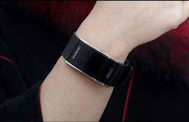 Resistente de agua unisex de la atmósfera del reloj 3 de la banda LED Digital de la PU