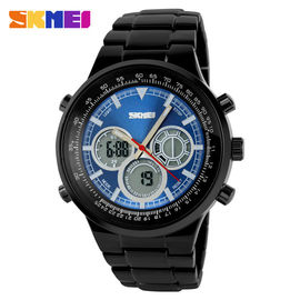 Reloj análogo del cuarzo del movimiento de Japón, relojes para hombre del deporte del acero inoxidable