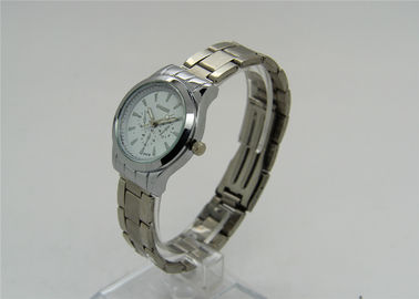 Reloj análogo resistente clásico de agua del reloj del metal para la señora