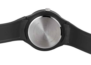 Reloj plástico Japón Movt del cuarzo de los señores análogos negros frescos del deporte con la batería