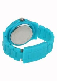 Relojes plásticos multifuncionales del cuarzo de Digitaces del cronógrafo para el azul brillante de Teenages