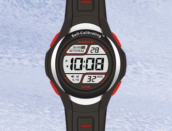 Relojes de calibración del uno mismo plástico del cuarzo de Digitaces para los deportes de los hombres