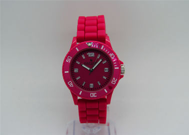 Relojes del plástico del tiempo del HIELO de la correa del silicón, reloj análogo impermeable del cuarzo de 30 M