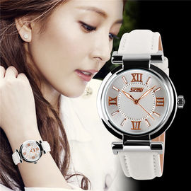 Relojes para mujer del cuarzo del cuero auténtico