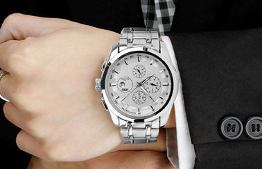 Reloj para hombre del cuarzo del acero inoxidable