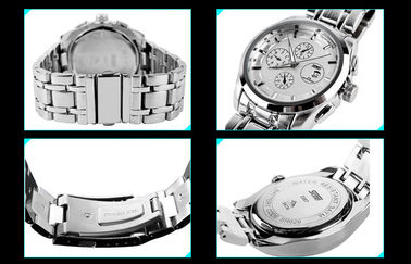 Reloj para hombre del cuarzo del acero inoxidable