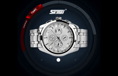 Reloj para hombre del cuarzo del acero inoxidable