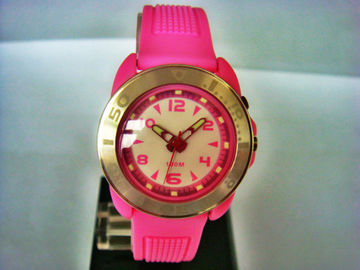 Relojes resistentes de agua del reloj análogo/el 100M de las mujeres del cuarzo del acero inoxidable