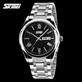 Movimiento de plata de Japón del reloj del cuarzo del acero inoxidable, el reloj de los hombres