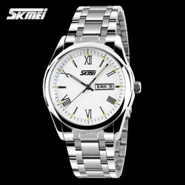 Movimiento de plata de Japón del reloj del cuarzo del acero inoxidable, el reloj de los hombres