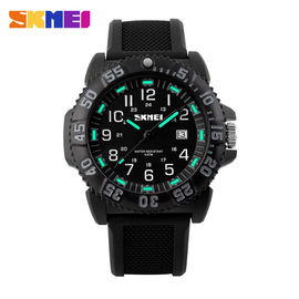 El reloj impermeable noctiluciente del acero inoxidable con gira zonas