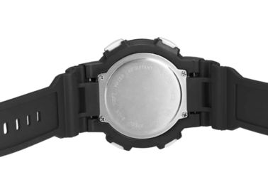Reloj del deporte de la prenda impermeable del OEM LCD con el cronógrafo, radio, alarma
