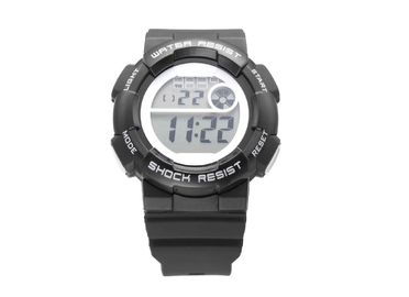 Reloj del deporte de la prenda impermeable del OEM LCD con el cronógrafo, radio, alarma